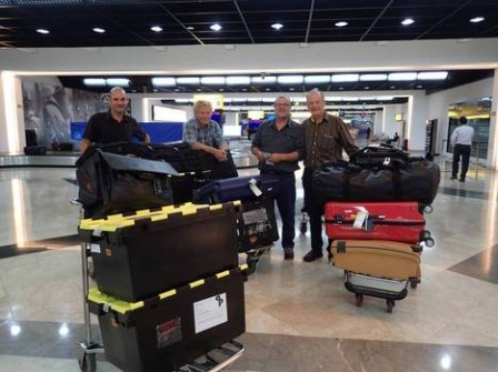 Lengguru 2014 expedition: the organizing team arrives at the airport in Jakarta (Indonesia) – October 2, 2014